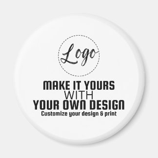Custom Personalized Circle Magnet Blank Template