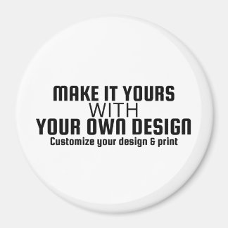 Custom Personalized Circle Magnet Blank Template