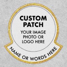 Custom Personalized CIRCLE PATCH with NAME ROCKER