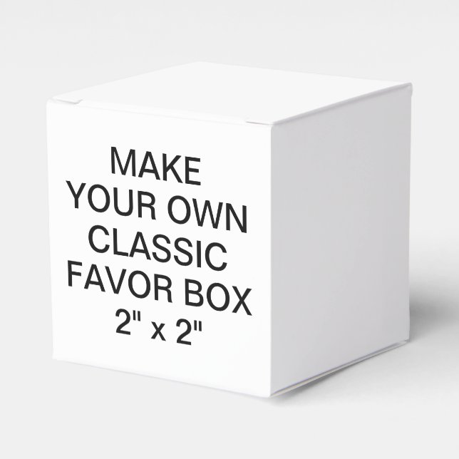 Custom Personalized Classic 2" Square Favour Box (Front Side)