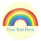 Custom Personalized Classic  Rainbow Stickers