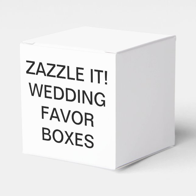 Custom Personalized Classic Wedding Favour Boxes (Front Side)