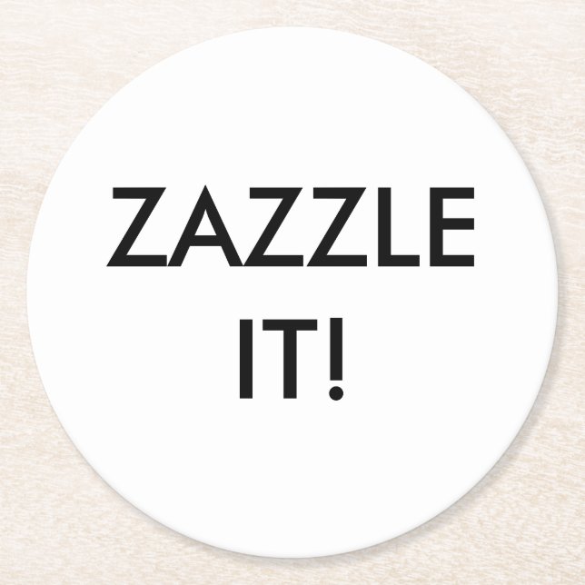 Custom Personalized Coaster Blank Template (Front)