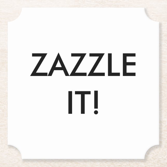 Custom Personalized Coaster Blank Template (Front)