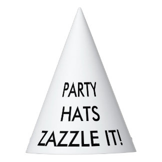 Custom Personalized Cone Party Hat Blank Template