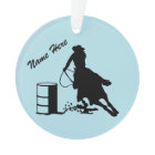 Custom Personalized Cowgirl Barrel Racer