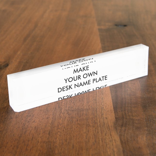 Custom Personalized Desk Name Plate Block (Side)