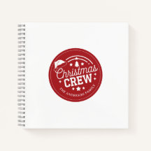 Custom personalized diy Christmas Crew red