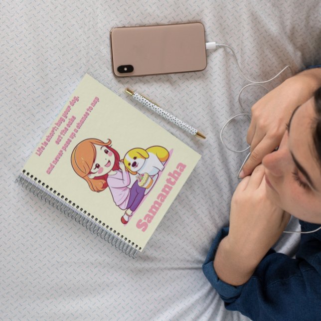 Custom Personalized Dog Puppy lover gift Notebook (Creator Uploaded)