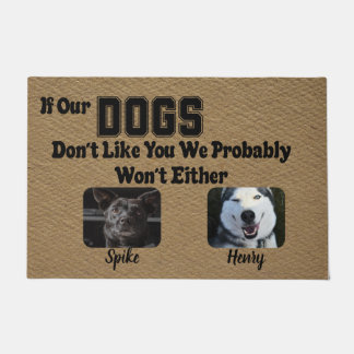 Custom Personalized Door Mat Dog Lover house gift