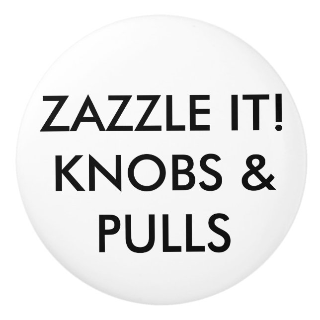 Custom Personalized Drawer Cabinet Door Knob Blank (Front)