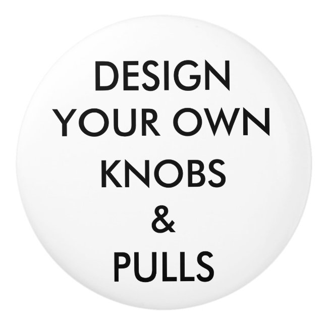 Custom Personalized Drawer, Cabinet or Door Knob (Front)