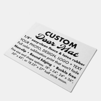 Custom Personalized Easy Clean Doormat 18" x 24"