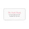 Custom Personalized Elegant Modern Return Address