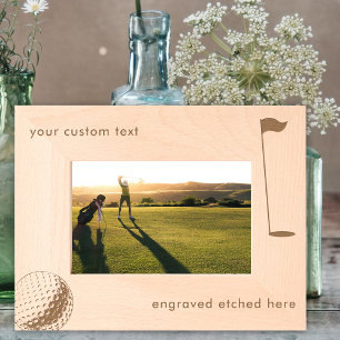 Custom Personalized Engraved Picture Frame Golf