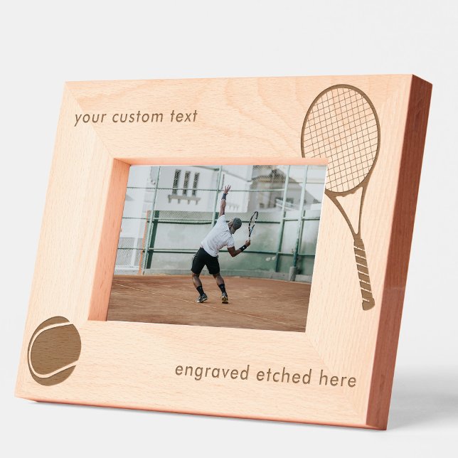 Custom Personalized Engraved Picture Frame Tennis (Custom Personalized Engraved Picture Frame Tennis)