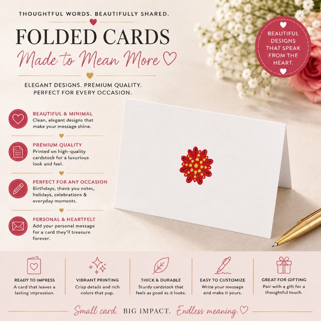 Custom Personalized Event Folded Card (Creator Uploaded)
