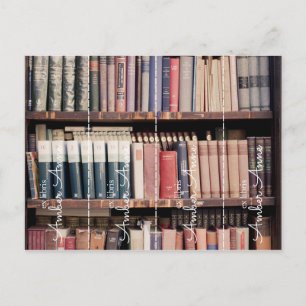 custom personalized ex libris bookmark cut the postcard
