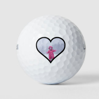 Custom Personalized Family In A Heart Template Golf Balls