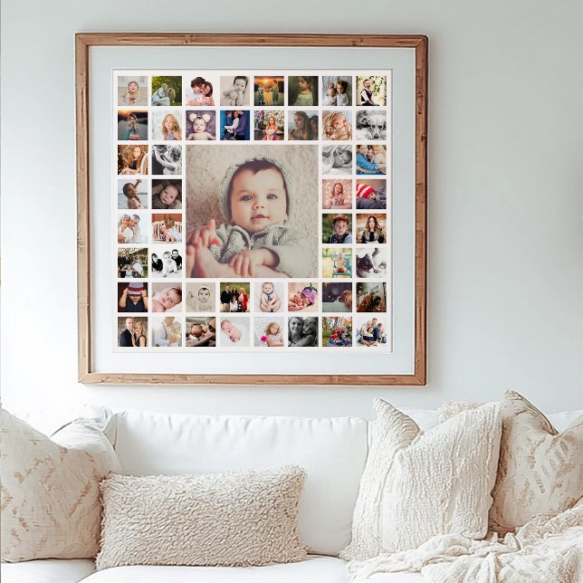 Custom Personalized Family Memories Photo Collage Print (Creator Uploaded)
