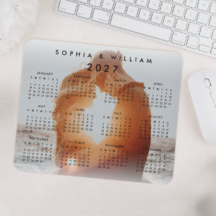 Custom Personalized Family Photo 2023 Calendar Mouse Pad