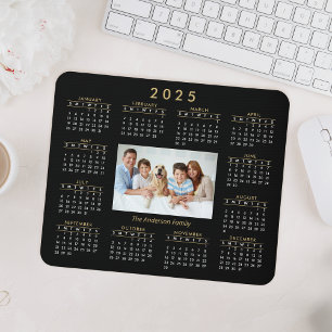 Custom Personalized Family Photo 2023 Calendar Mouse Pad
