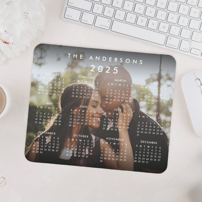 Custom Personalized Family Photo 2023 Calendar Mouse Pad (Creator Uploaded)