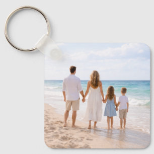 Custom Personalized Family Photo Keychain