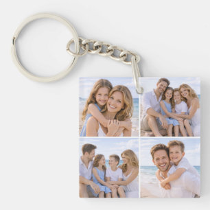 Custom Personalized Family Photo Keychain