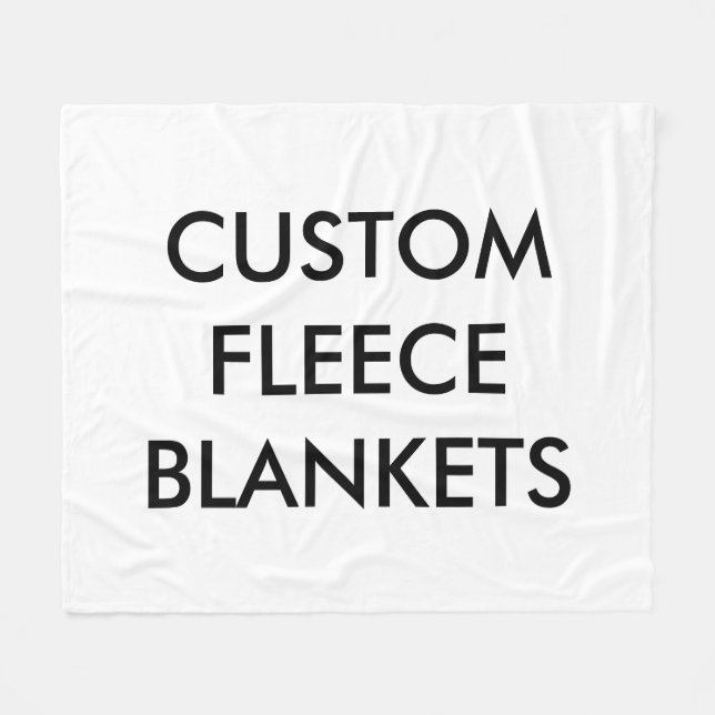 Custom Personalized Fleece Blanket Blank Template (Front (Horizontal))