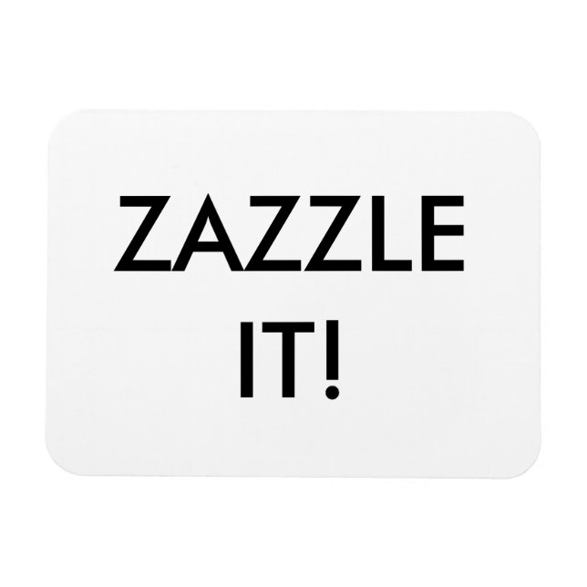 Custom Personalized Flexible Magnet Blank Template (Horizontal)