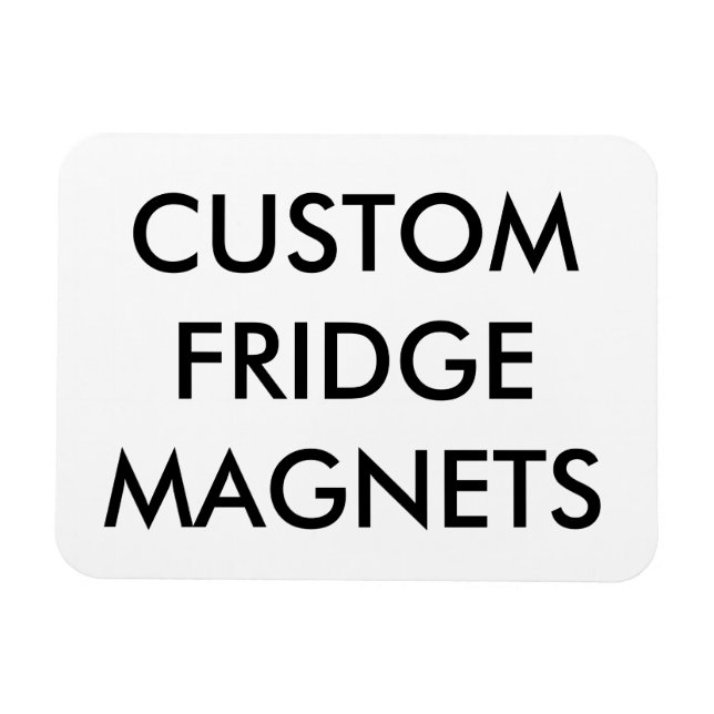 Custom Personalized Flexible Magnet Blank Template (Horizontal)
