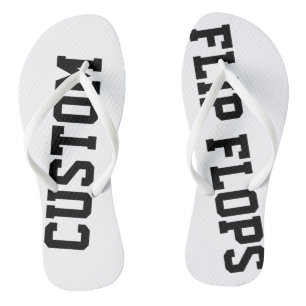Custom Personalized Flip Flops Blank Template