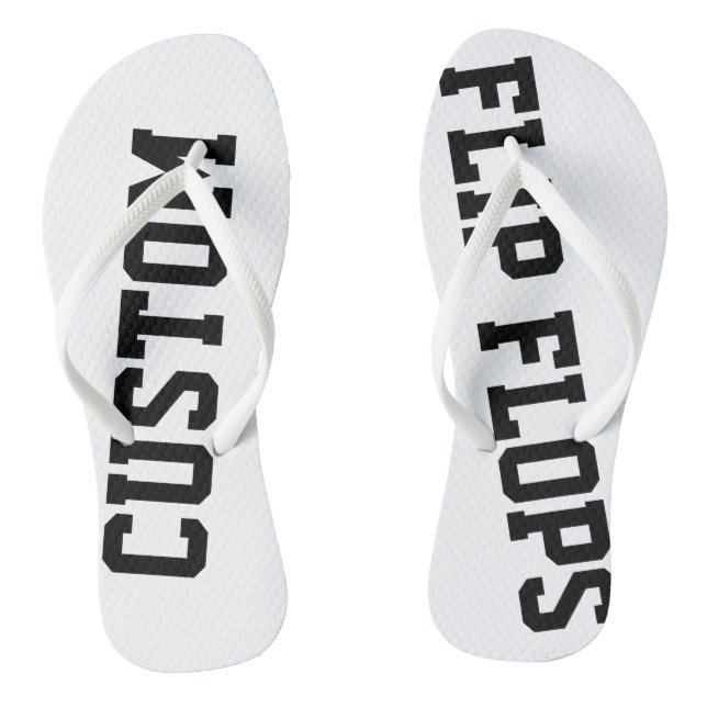 Custom Personalized Flip Flops Blank Template (Footbed)