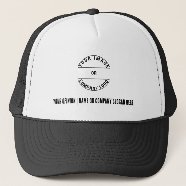 Custom Personalized Foam Trucker Blank Template Hat (Front)