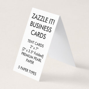 Custom Personalized Folded Tent Business Cards