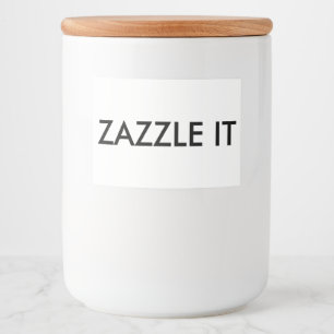 Custom Personalized Food Jar Label Blank Template