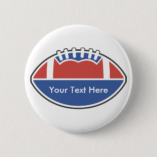 Custom Personalized Football Buttons