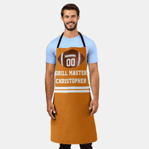 Custom Personalized Football Grill BBQ Tailgate Apron