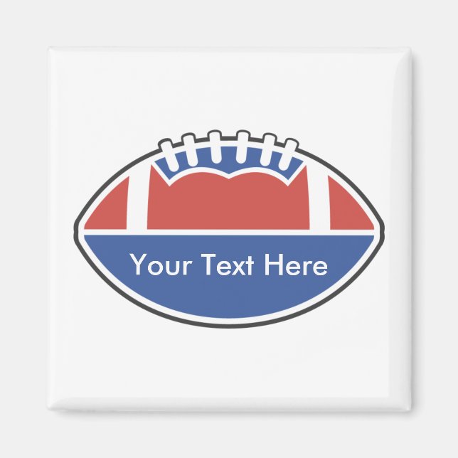 Custom Personalized Football Magnets (Front)