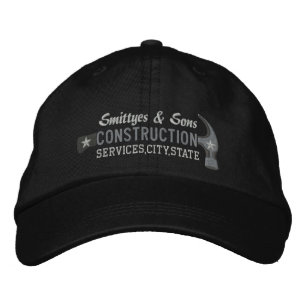 Custom Personalized for Your Construction Business Embroidered Hat