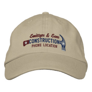 Custom Personalized for Your Construction Business Embroidered Hat