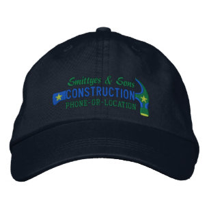 Custom Personalized for Your Construction Business Embroidered Hat