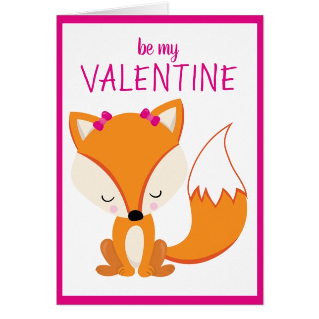 Custom Personalized Fox Heart Valentine's Day (Front)