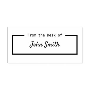Custom Personalized From the desk of Self-inking Stamp