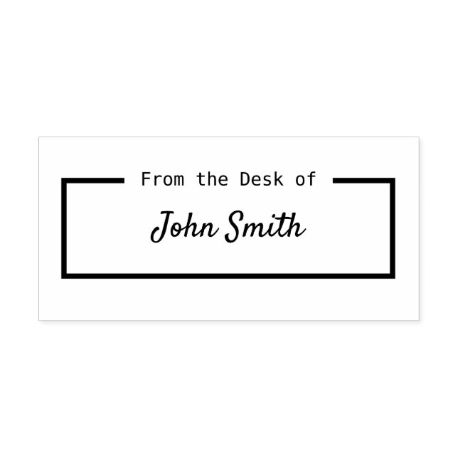 Custom Personalized From the desk of  Self-inking Stamp (Design)