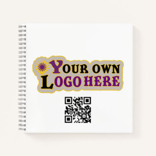 custom personalized front Logo back text Notebook