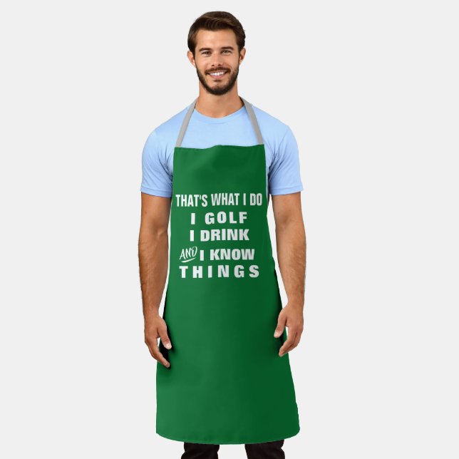 Custom Personalized Funny Mens Womens Chef Bakers Apron (Worn)
