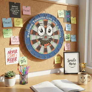 Custom Personalized Funny Smiling Face Dartboard