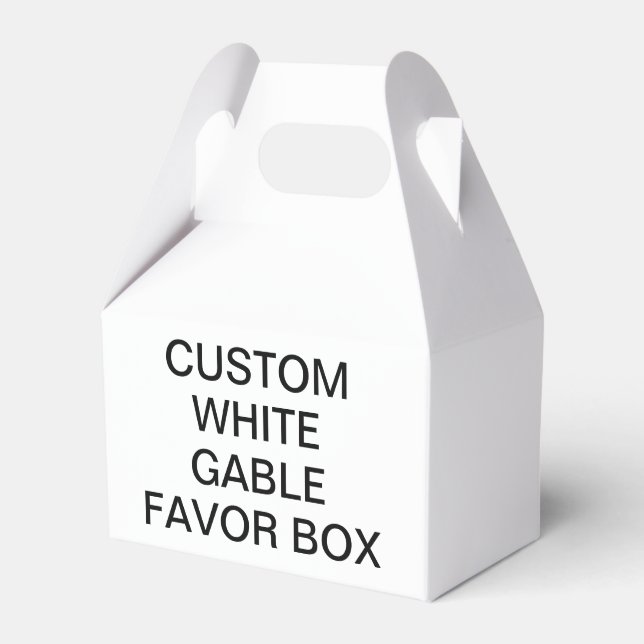 Custom Personalized Gable Favour Box (Front Side)